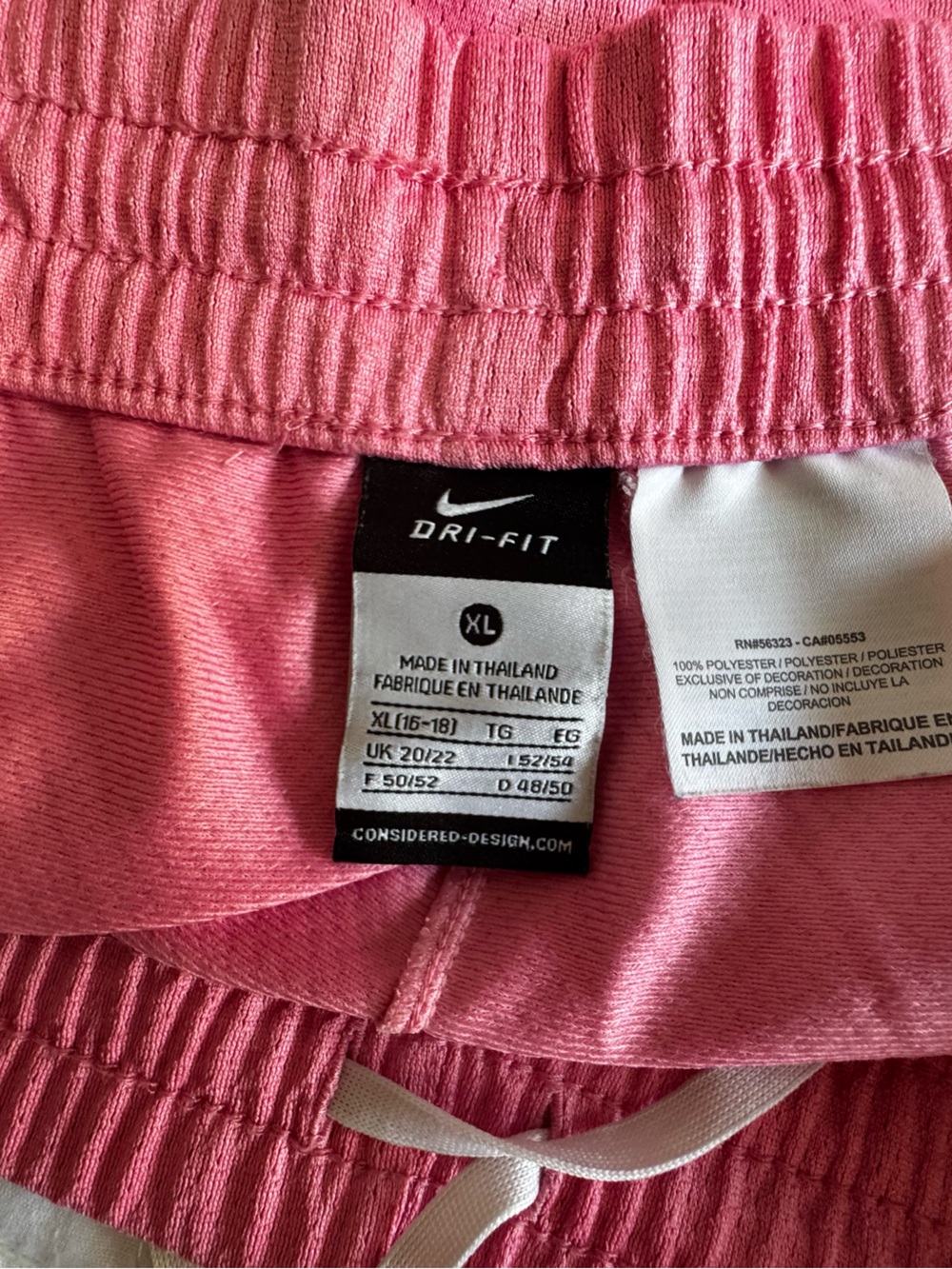 Nike Pink Dri-FIT Elastic Waist Athletic Shorts